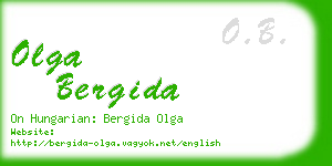 olga bergida business card